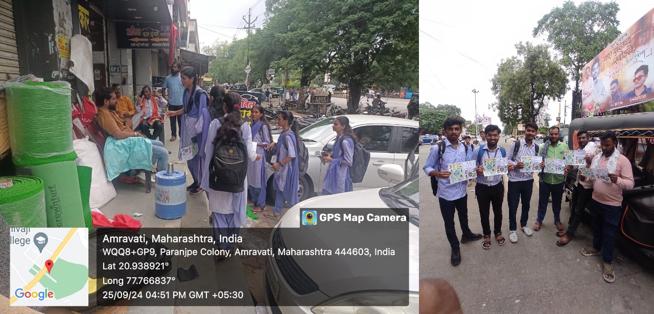 Student awareness in Public about NO use of Plastic