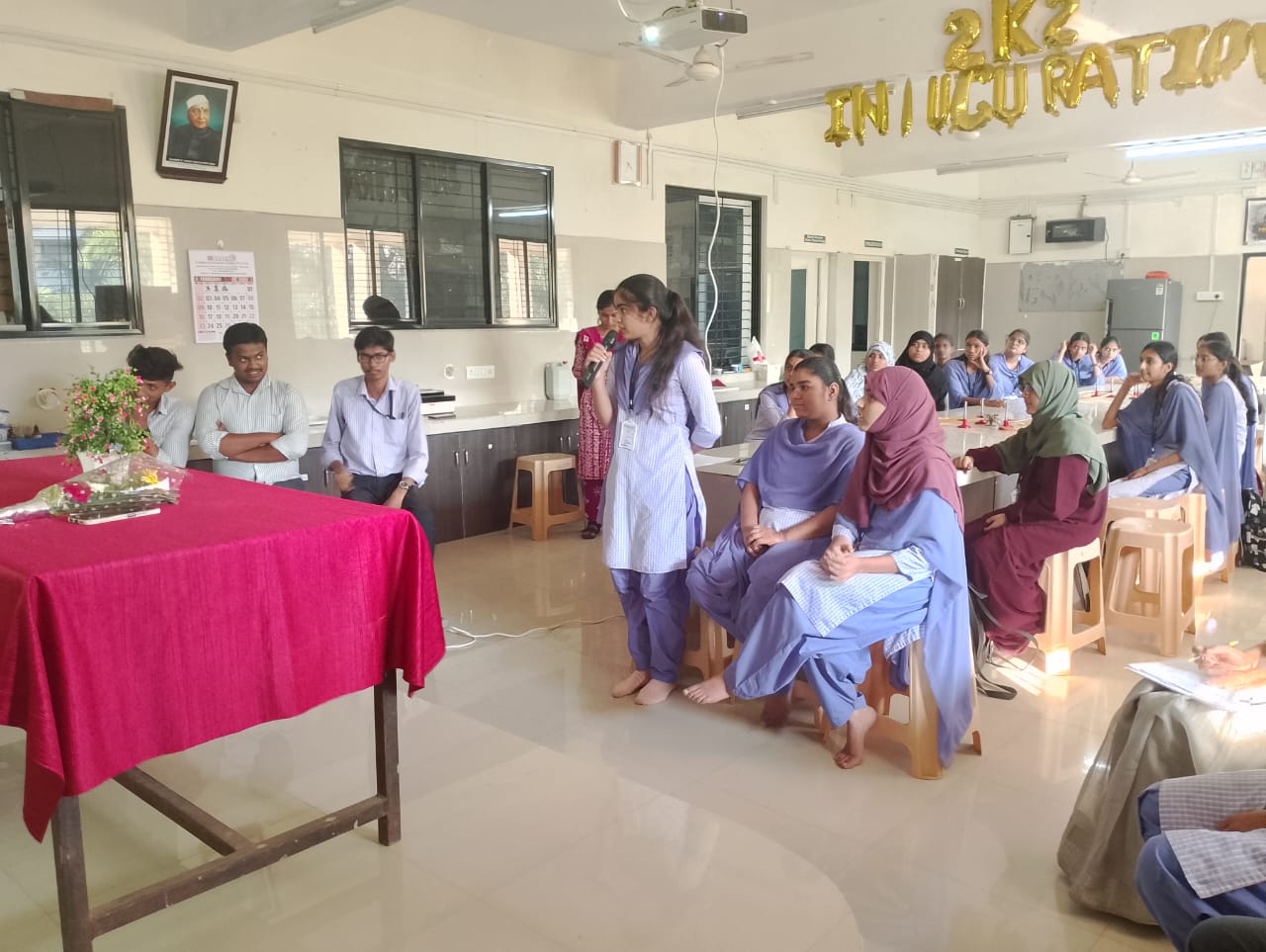 Participating, showcasing their intellectual knowledge