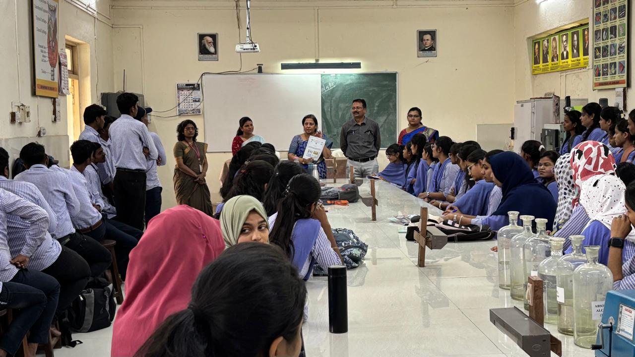 3. Dr. Dhote guided the students on genetics and its importance and study