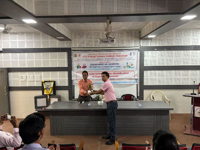 Facilitation of Chair Person Dr. P.R.Mandlik Sir