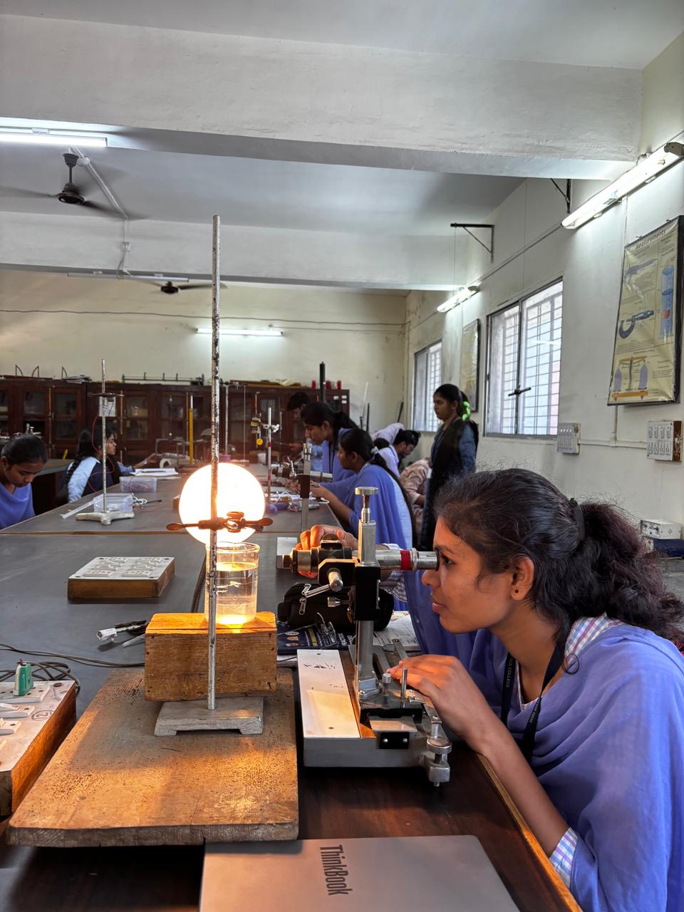 Students Demonstrating experiment 