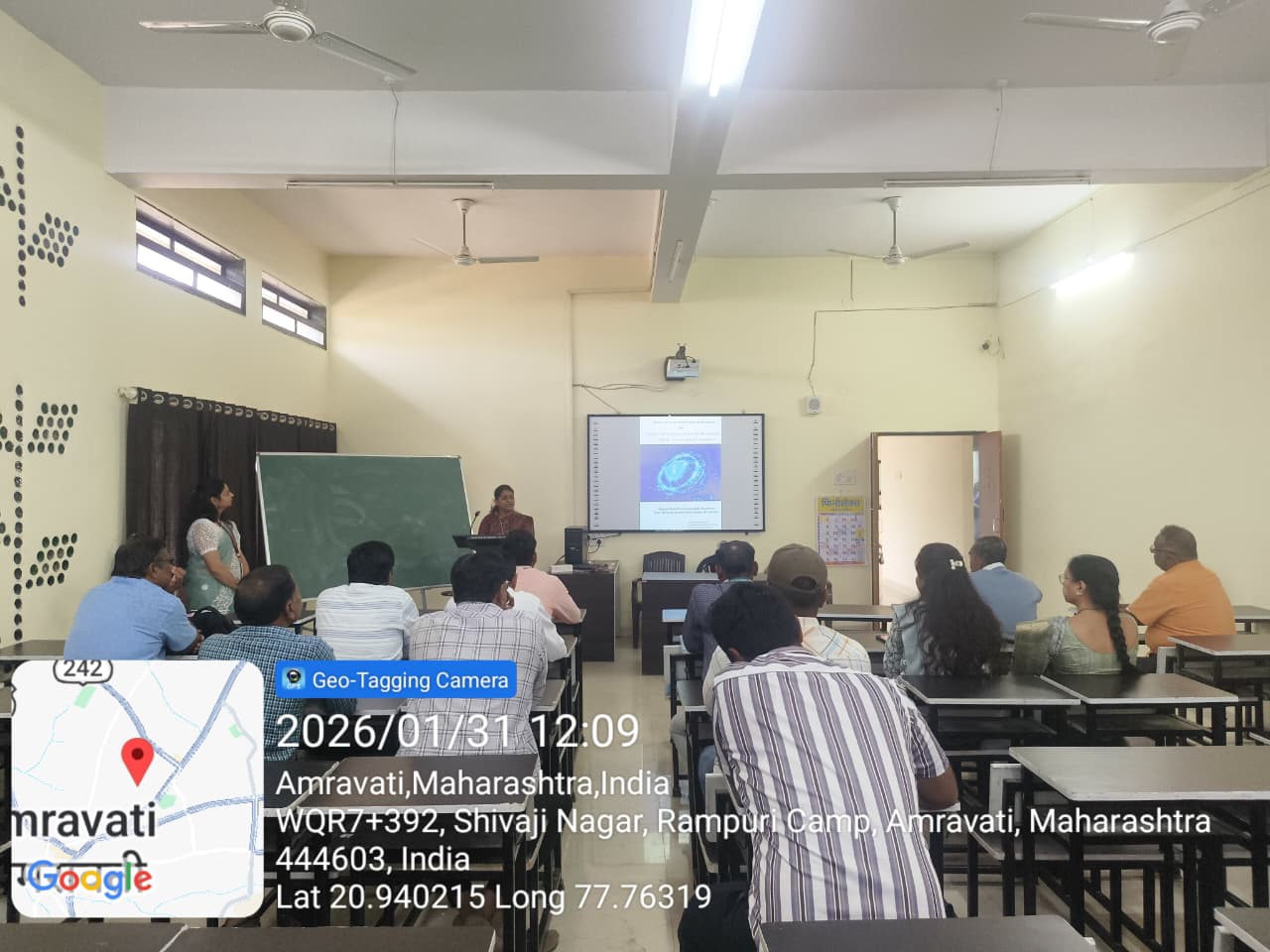 Resource Person Ms. S S. Dhok and Ms. P. W. Pawade  conducting workshop at Shri Shivaji Horticulture college, Amravati