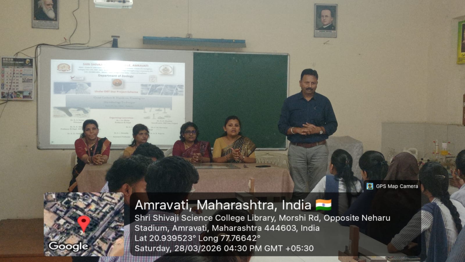 Dr. G. A. Wagh Interact with Student after Hands on training
