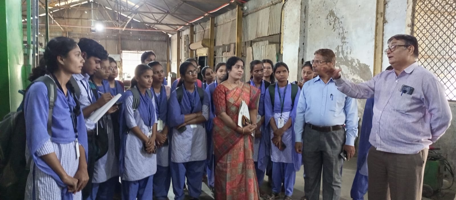 Staff ( Biological Pest controlling Department) Guiding the regarding Lab Set Up And Establishment