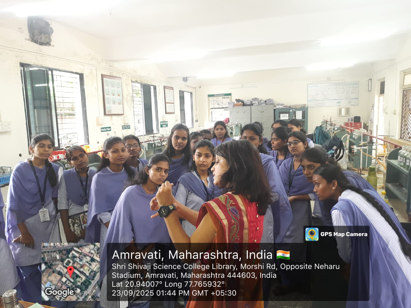 Demonstration of pH meter calibration by Dr. S. P. Ingole