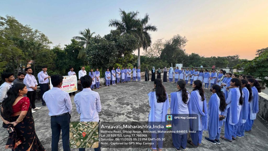 Students actively listening to Dr. Wagh