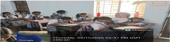 Students actively participating in the Drawing