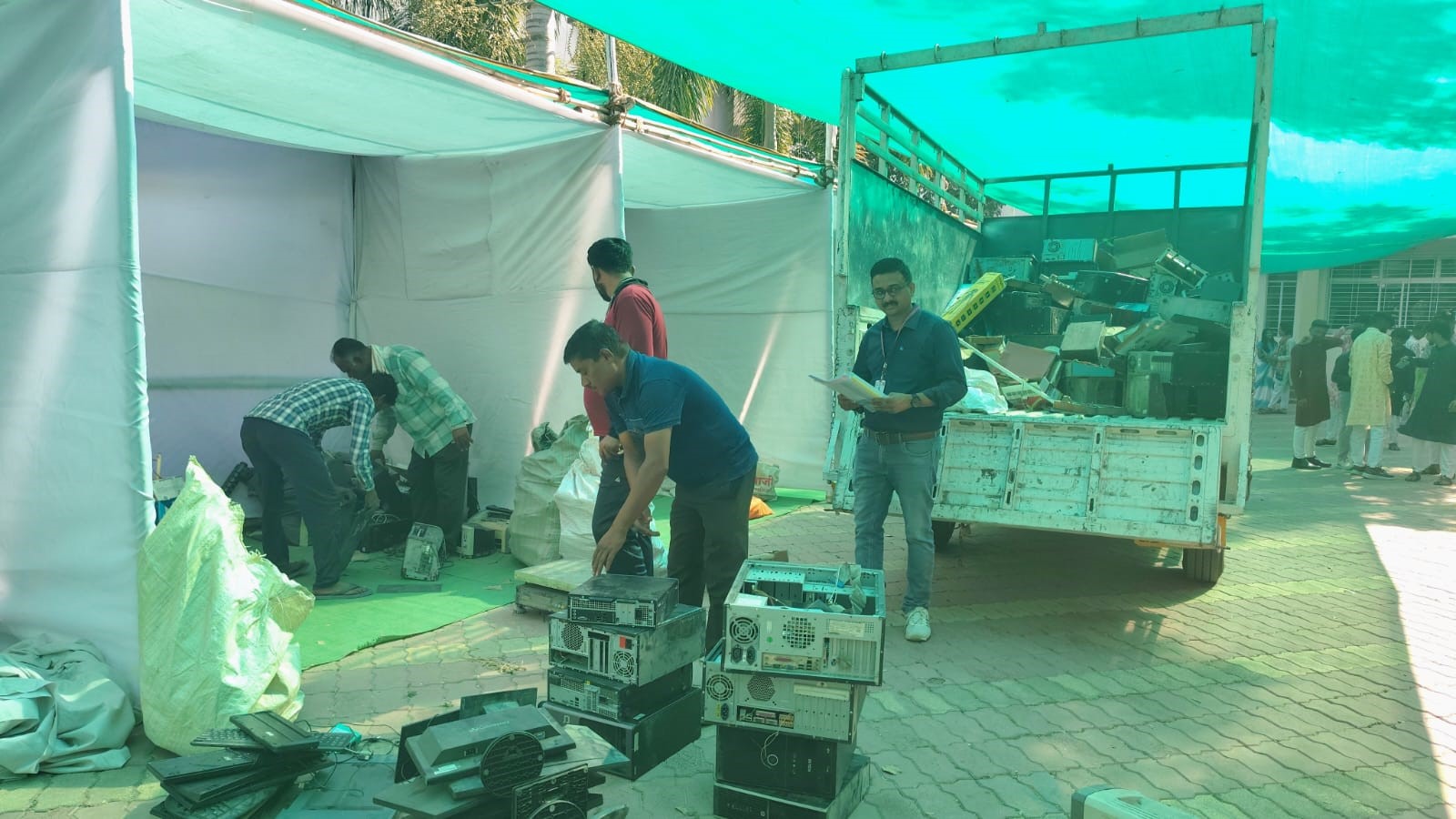 E-Waste collection drive at Shri Shivaji Science College, Amravati.