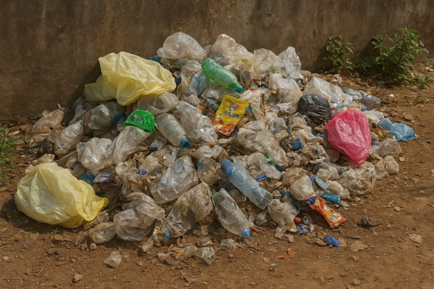 The presence of plastic waste adversely affected the aesthetic quality of the area.