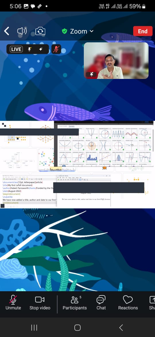 Student participants at the online guest lectureregarding significance 
