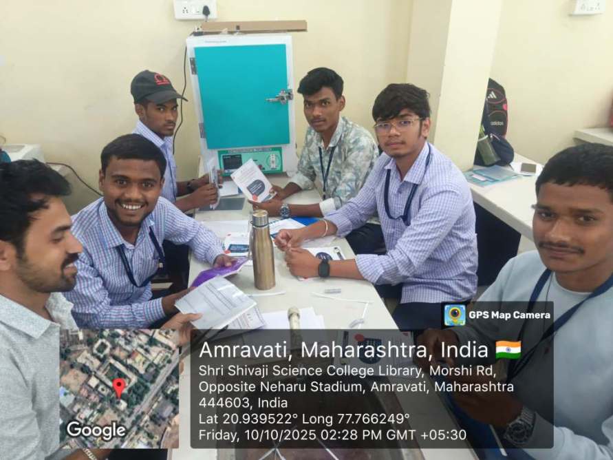 Student involved in the activity