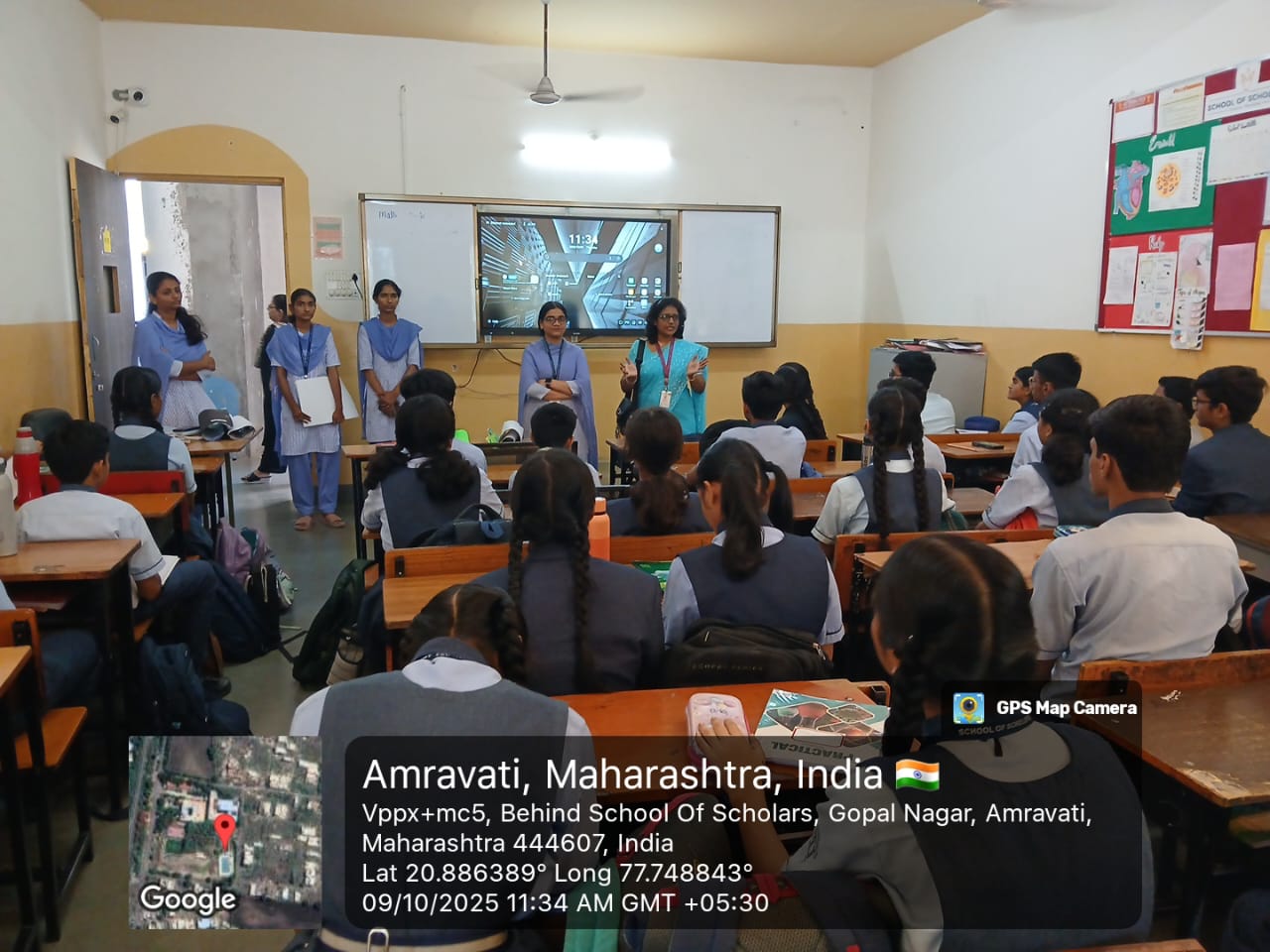 Awarenees campaign at School of Scholars, Amravati for wildlife conservation