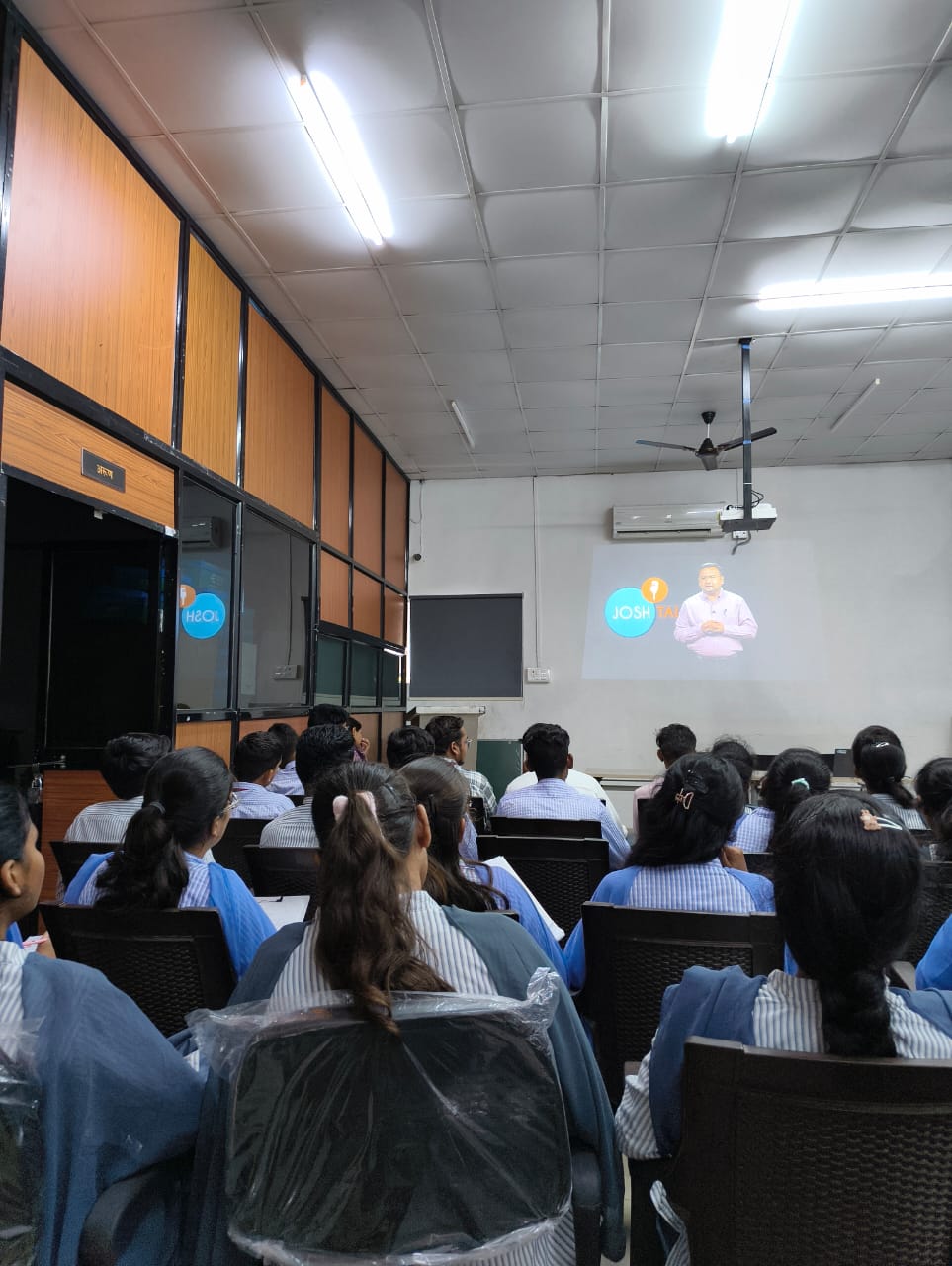 students wachting history of establishment of ECE INsustry