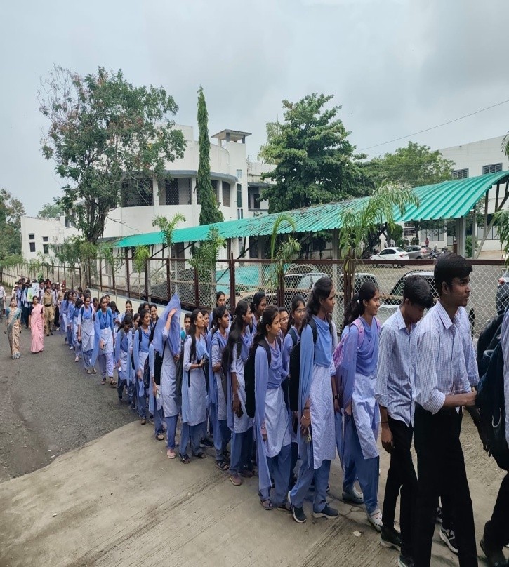 Students participating in Rally