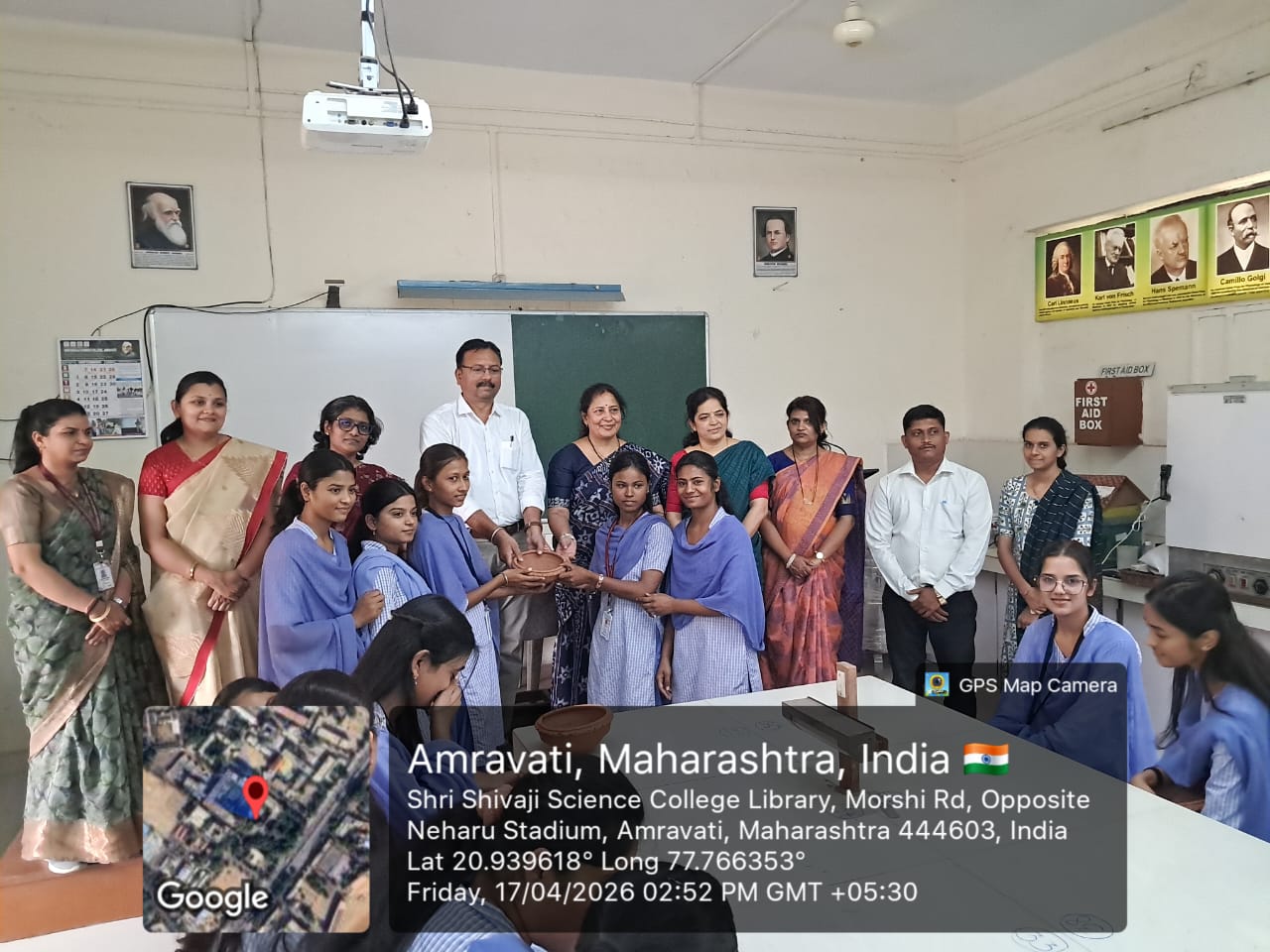 Water Bowl distribution to students by Faculty Members from Dept. of Zoology