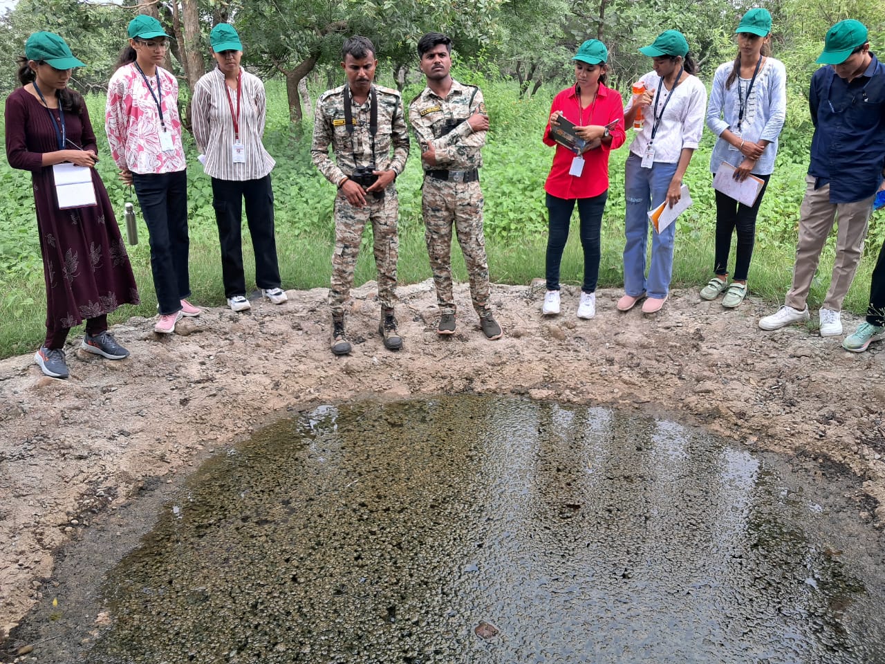 Water holes for Wildlife serve as  the best places for observing  Wildlife tracks and Signs