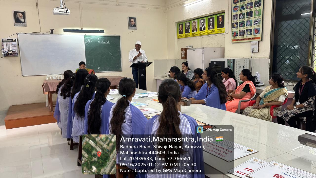 Dr. G.A. Wagh Dept. DBT Coordinator highlighted the harmful effects of Ozone depletion
