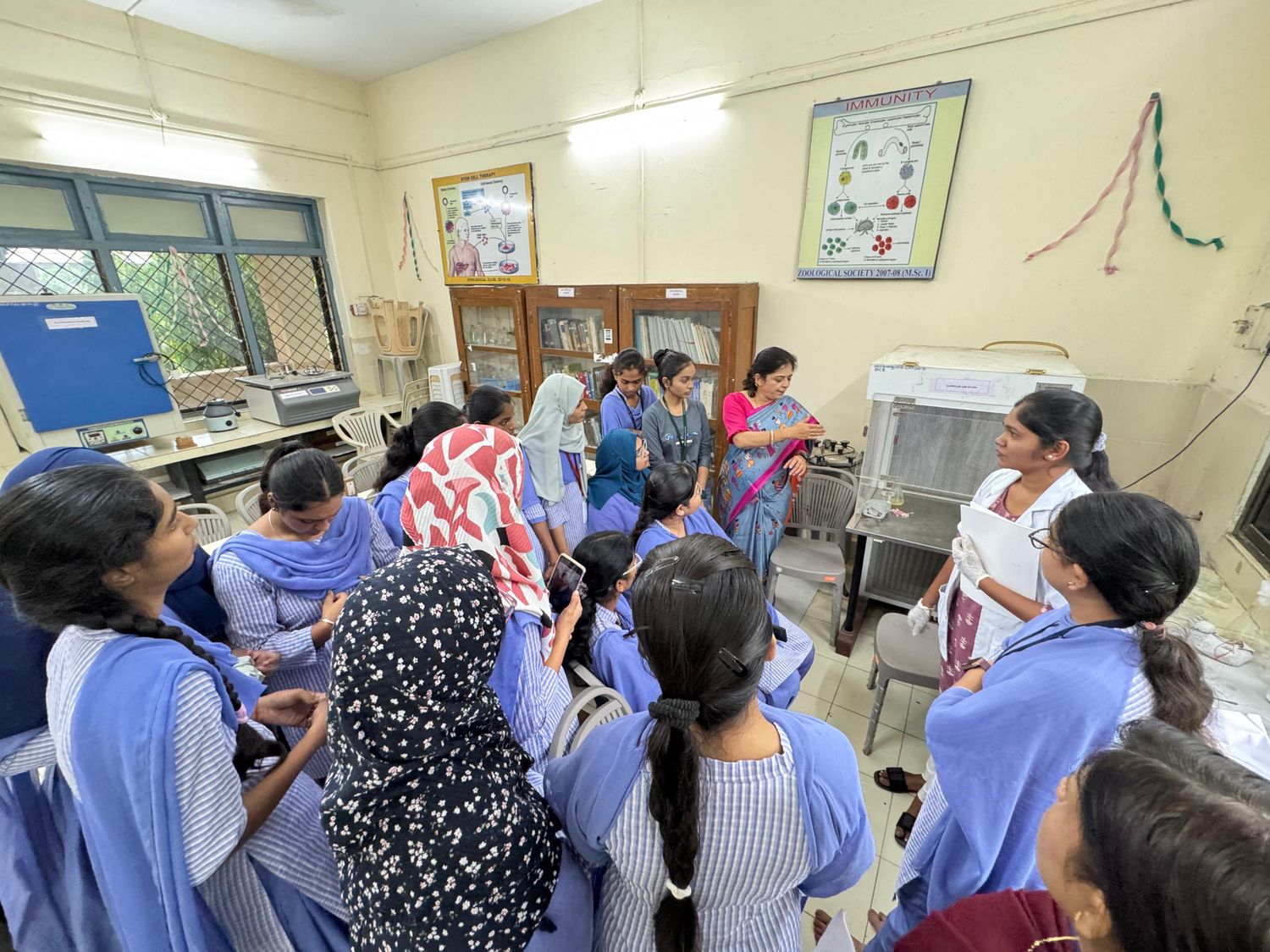 Demonstration of culture Media preperation & Innaculation of Fungi under thr supervision of Incharge Teacher Dr.G.D.Hande & expert