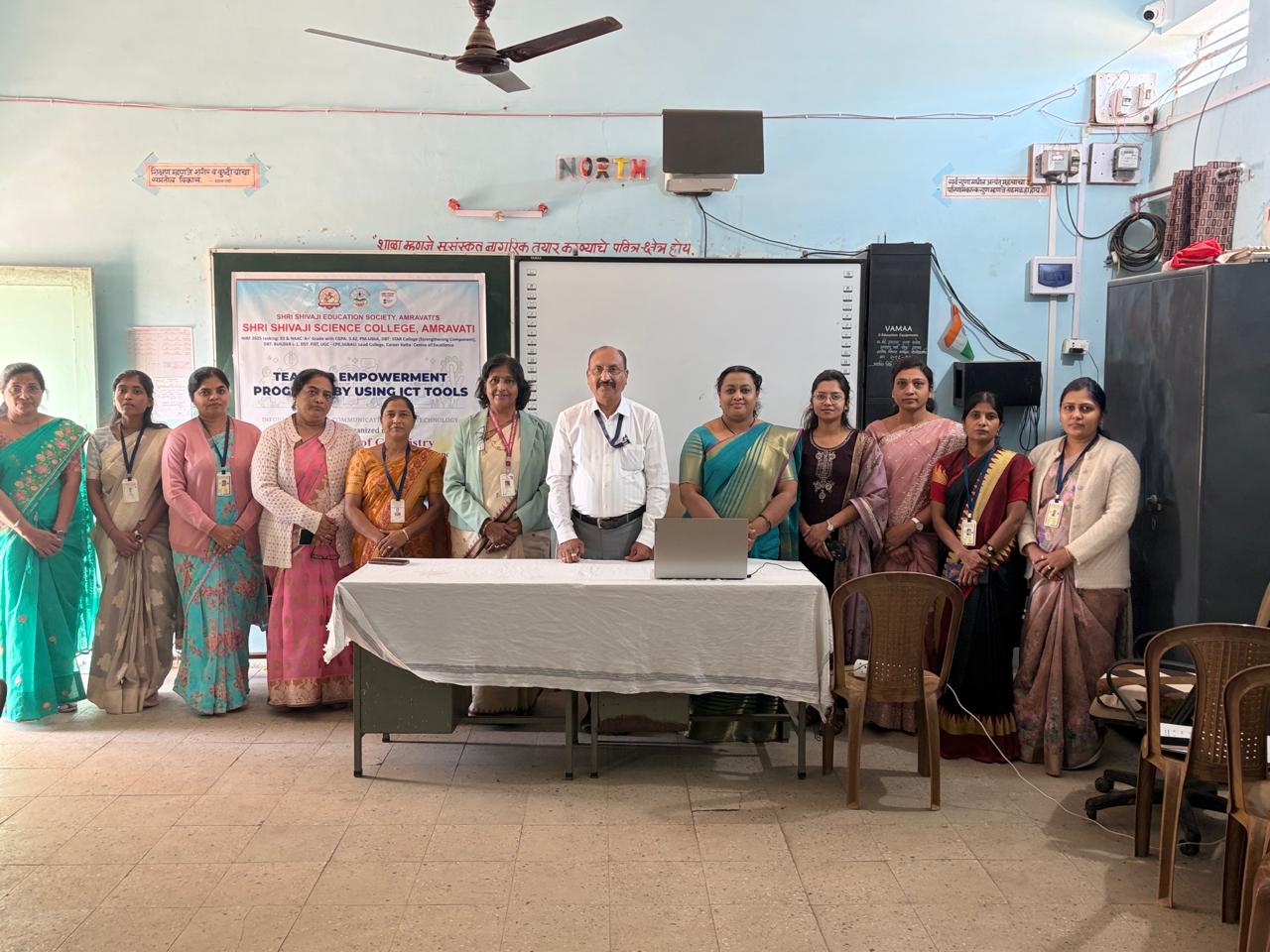 With Principle Dr Gangane Sir and teachers 